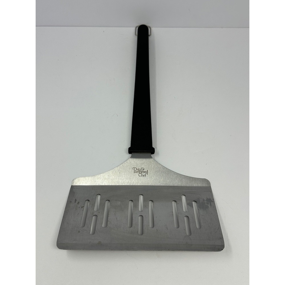 Pampered Chef Jumbo XL 8" Wide BBQ Grilling Spatula Turner T4